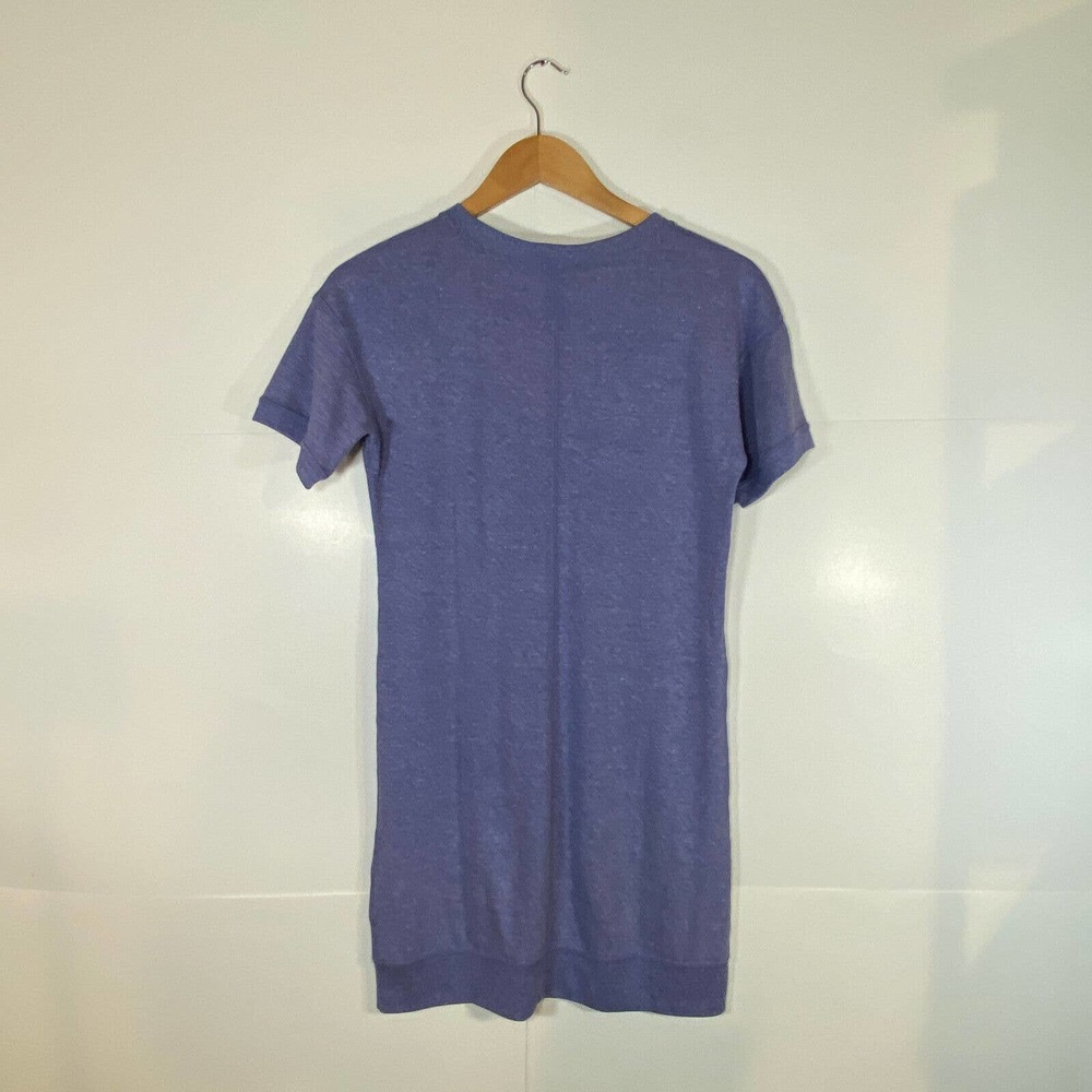 Vintage Y2K Nike XS T-Shirt Dress Activewear Gym Perwinkle Heathered Blue - Picture 5 of 9